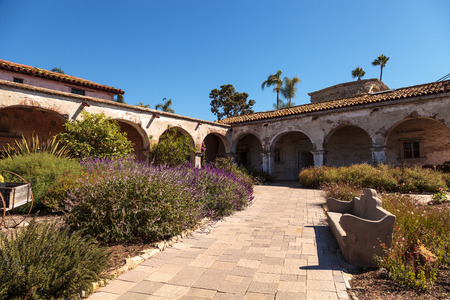 San Juan Capistrano, CA, USA âSeptember 25, 2016: The Mission San Juan Capistrano in Southern California, United States. Editorial use only.のeditorial素材