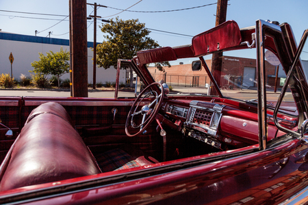 El Segundo, CA, USA - September 26, 2016: 1947 Chrysler Windsor displayed at the Automobile Driving Museum in El Segundo, California, United States. Editorial use only.のeditorial素材