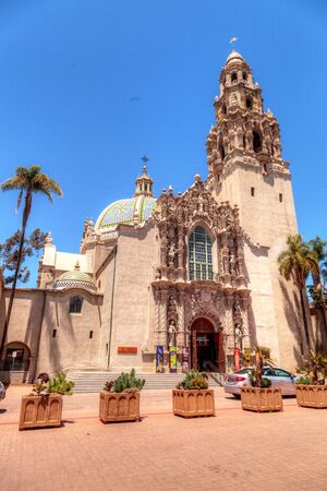 San Diego, CA, USA - May 20, 2017: San Diego Museum of man building at the Balboa Park in San Diego. Editorial use.のeditorial素材