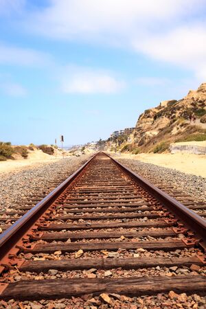 Summer at the San Clemente State Beach in Southern Californiaの写真素材