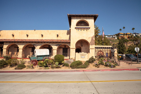 San Diego, CA, USA â November 28, 2017: Mormon Battalion Historic Site in Old Town in San Diego, California on Dia de los Muertos.のeditorial素材