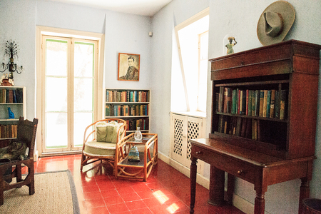 Key West, Florida, USA - September 1, 2018: Writing office at Ernest Hemingwayâs House in Key West, Florida. For editorial use.のeditorial素材