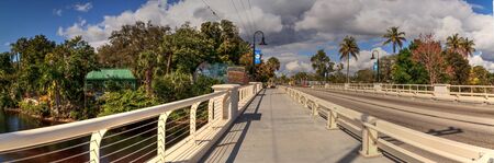 Bonita Springs, Florida, USA â February 15, 2020: Bridge leading to the Everglades Wonder Gardens in Bonita Springs, Floridaのeditorial素材