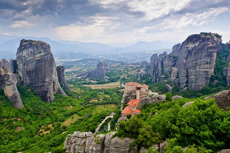 The Holy Monastery of Rousanou/St. Barbara. Meteora, Greece.の写真素材