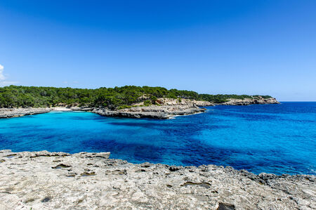Mallorca nationl park. Cala Mandrago bay viewの写真素材