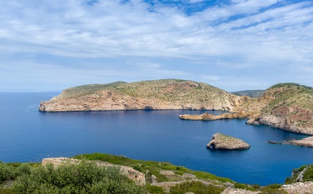 Beautiful bay inside the Cabrera island. Baleares, Spainの写真素材
