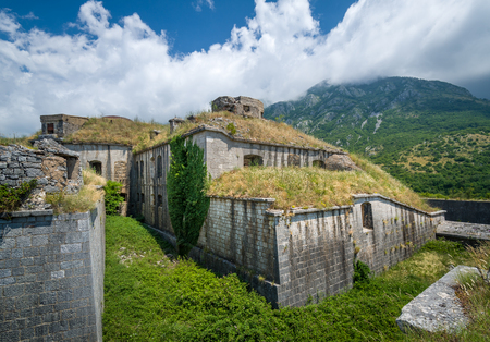 Thurmfort Gorazda fortress historical building. Touristic attractions of Montenegroの写真素材