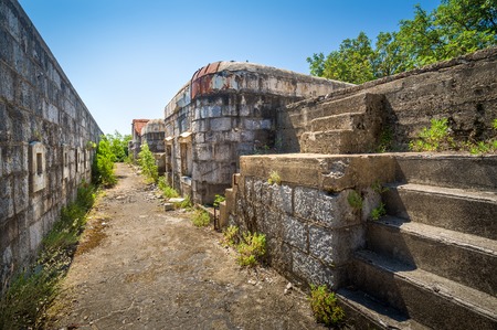 Upper floor and buildings of Fort Kabala. One of the many unknown historical monuments in...