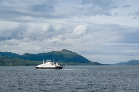 Ferry to Trondheim, Norway.の写真素材