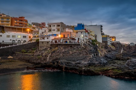 Santiago del Teide night viewの写真素材