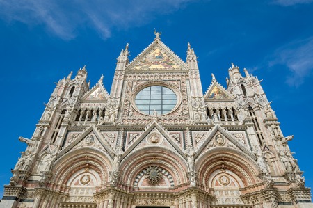 Duomo di Siena at Piazza Jacopo of Quercia, Siena. Toscana, Italy.