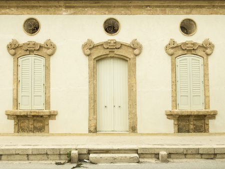 facade of building In Sicilyのeditorial素材
