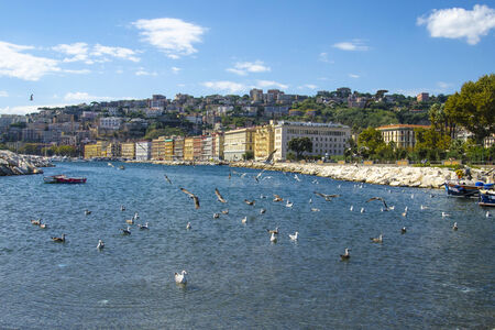 A view of mergellina, Naples Italyのeditorial素材