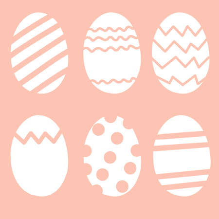 Easter drawing consisting of multi-colored eggs. Watercolor drawingの写真素材