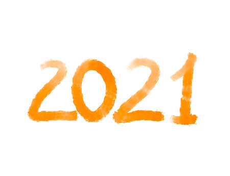 Class of 2021 handwritten typography. Education. Students 2021 classの写真素材