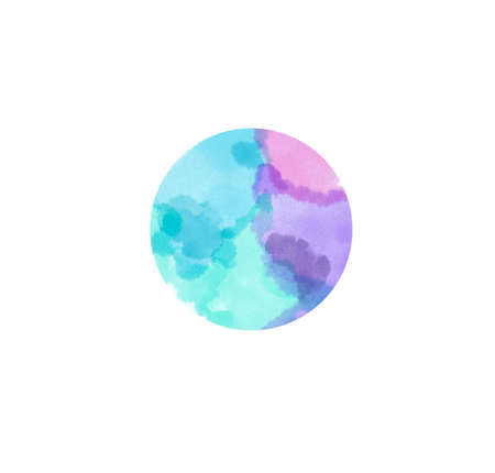 Watercolor Space Planets. Watercolor Space clipart, Cosmos, retro planets isolated. Comets, moon, stars, osteroid, stylized planets set - illustration. Vintage planets illustの写真素材