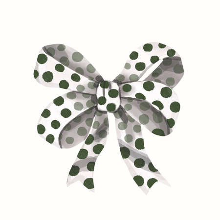 Watercolor Bow. Bow for the holidays isolated on a white backgroundの写真素材