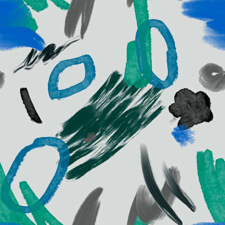 Seamless pattern. Abstract graphics. Colored lines. Digital Paperの写真素材