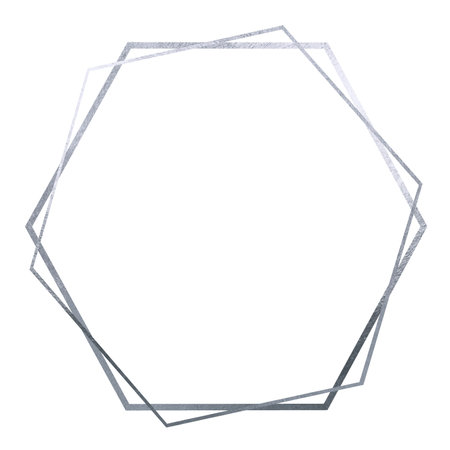 round frame. silver frame. silver frame. blank frameの写真素材