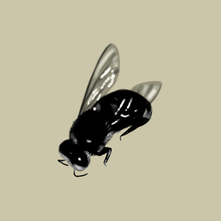 graphic engraving. Graphic bee. Realistic ink bee. honey beeの写真素材