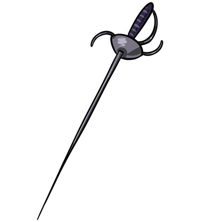 Sword. vector illustration of swords for fencingのイラスト素材