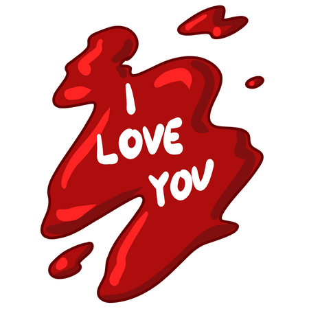 Blood, Creepy Valentine clipart, Spooky Valentine, Pastel Goth digital stickers, Alternative Valentine day vectorのイラスト素材