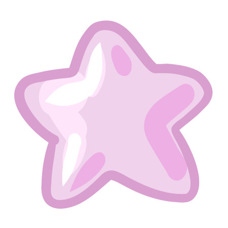 vector pink star. Asterisk icon. vector illustrationのイラスト素材