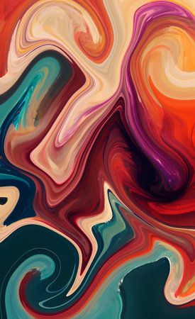 abstract background fluid art. Oil and acrylic. Colorful multicolored backgroundの写真素材