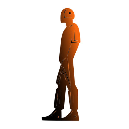 Vector illustration of a robot. artificial intelligence Chat bot human helper.のイラスト素材