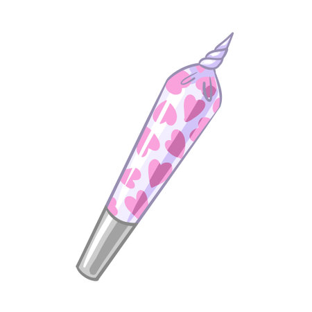 a jamb of cannabis. a marijuana cigarette. vector illustration legalizeのイラスト素材