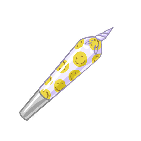 a jamb of cannabis. a marijuana cigarette. vector illustration legalizeのイラスト素材