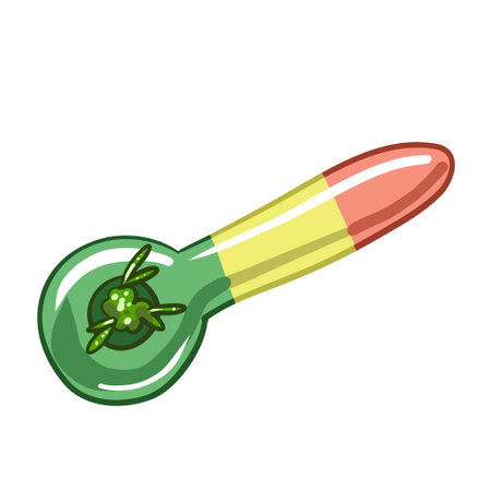 smoking pipe with marijuana. legalize cannabis vectorのイラスト素材