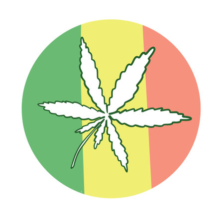Cannabis cones. Marijuana Branch, Vector Illustration of Medical Weedのイラスト素材