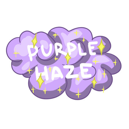 Purple haze. smoking weed. smoke from cannabis vectorのイラスト素材