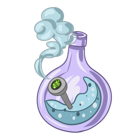 Bong for smoking weed. Smoking cannabis. vector marijuanaのイラスト素材