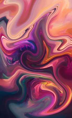 abstract background fluid art. Oil and acrylic. Colorful multicolored backgroundの写真素材
