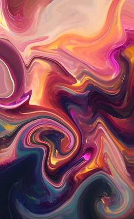 abstract background fluid art. Oil and acrylic. Colorful multicolored backgroundの写真素材