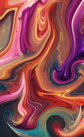 abstract background fluid art. Oil and acrylic. Colorful multicolored backgroundの写真素材