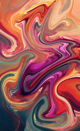 abstract background fluid art. Oil and acrylic. Colorful multicolored backgroundの写真素材