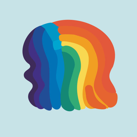 Rainbow LGBTQ Pride flag. Vector illustration of the Pride parade. LGBT communityのイラスト素材