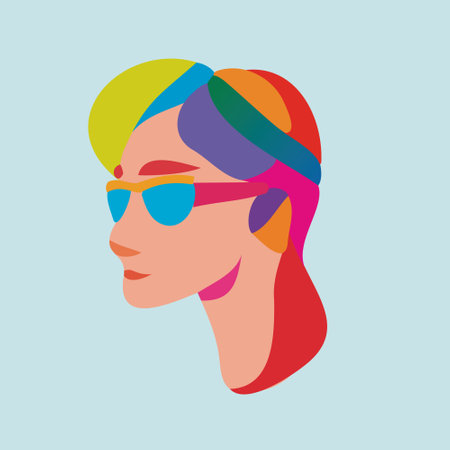 LGBT community. LGBTQ Pride Parade. Gay and lesbian character. Vector illustration of a persons characterのイラスト素材