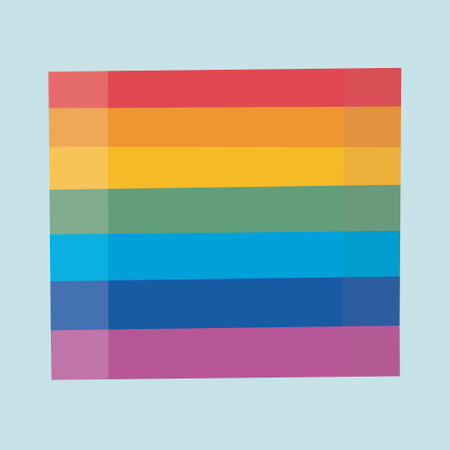 Rainbow LGBTQ Pride flag. Vector illustration of the Pride parade. LGBT communityのイラスト素材
