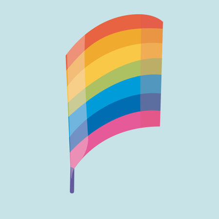 Rainbow LGBTQ Pride flag. Vector illustration of the Pride parade. LGBT communityのイラスト素材