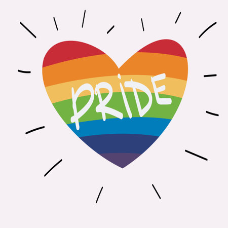 Pride day. I love pride text. rainbow color LGBTQ vector letteringのイラスト素材