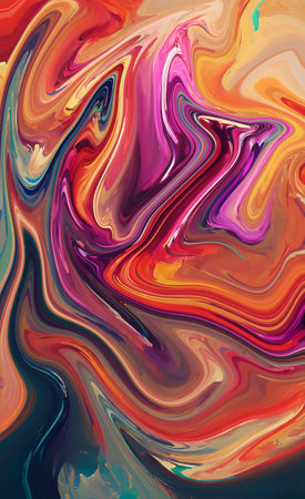 abstract background fluid art. Oil and acrylic. Colorful multicolored backgroundの写真素材