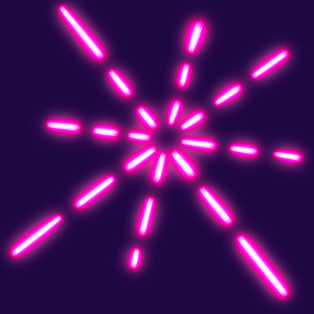 abstract neon beams 90 glowing desktop icon, neon sticker, neon figure, glowing figure, neon geometrical figuresの写真素材