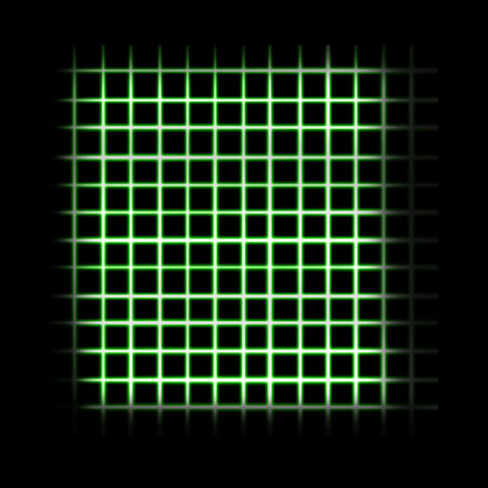 neon grid glowing desktop icon, neon sticker, neon figure, glowing figure, neon geometrical figuresの写真素材