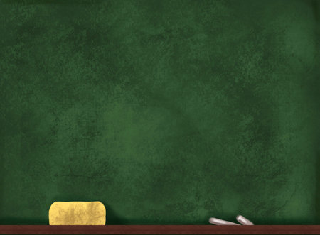 Chalkboard Background. Watercolor chalkboard green color texture school boardの写真素材