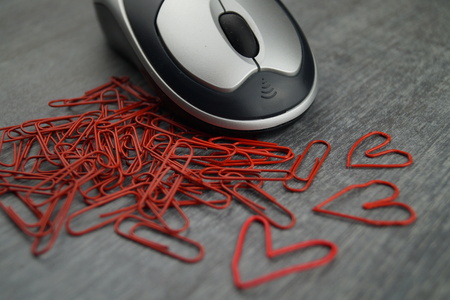 Love in the officeの写真素材