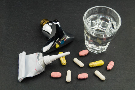 Medications residues in drinking waterの写真素材